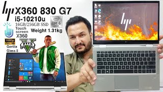 hp Elitebook 830 G7 X360 i510210u mid Range Business Laptop Full Review amp Tested on GTA V [upl. by Clerk6]