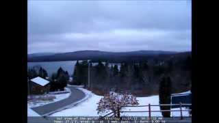 Watch it Snow at the Cabins At Lopstick Pittsburg NH [upl. by Graybill]