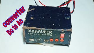 How to 12V dc to 220V ac converter load capacity Test [upl. by Aiahc]