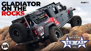 Jeep Gladiator Truck EVO OG40 Overland Off Road Katemcy Rocks Texas at NITTO JEEP EXPERIENCE Part 1 [upl. by Malissia]