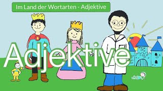 Adjektive 🟩Im Land der Wortarten 💚🧑‍🔬Deutsch Grundschule Klasse 2  3 Vergleichsstufen Gegensätze [upl. by Ela]