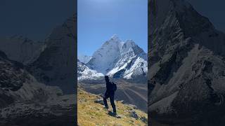 Mt Amadablam view from Dingbuche 4410m everestnepal mountains viralshorts [upl. by Ario]