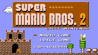 Super Mario Bros 2 The Lost Levels  Complete Walkthrough [upl. by Encrata]