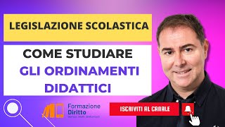 Come studiare gli ordinamenti didattici [upl. by Atnohs337]