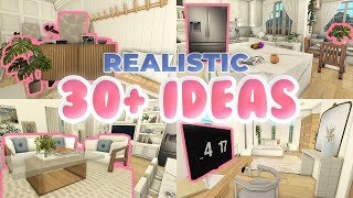 30 IDEAS to make your HOUSE more REALISTIC in Bloxburg  ROBLOX [upl. by Chasse]