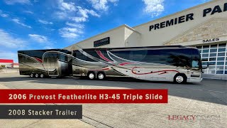 2006 Featherlite H345 Triple Slide with 2008 Stacker Trailer [upl. by Damas81]