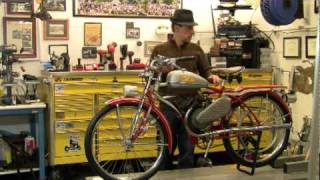 1950 Huffy Whizzer Model 90 Motorbike by mikeybikecom [upl. by Deb890]