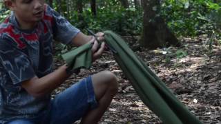 hammock  diy hammock from flysheet [upl. by Noellyn]