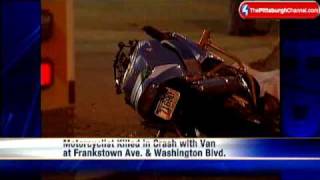 Pittsburgh Motorcycle Driver Killed In Crash [upl. by Letram]