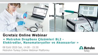 WEBINAR  Metrohm DropSens Çözümleri BL2  Elektrodlar Aksesuarlar amp Nanomateryaller [upl. by Glennis]