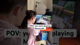 POV you START playing Minecraft  minecraft relatable gaming [upl. by Calabrese719]