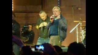 Eros Ramazzotti  Io sono te con Giancarlo Giannini  Presentazione Noi Cinecittà Roma [upl. by Ayerf]