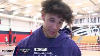 Jaxson Hayes on seeing NAW again  New Orleans Pelicans [upl. by Sirromaj337]