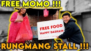 FREE MOMO  RUNGMANG KO STALL  DASHAIN SPECIAL [upl. by Erma]