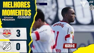 BRAGANTINO 3 X 0 INTER DE LIMEIRA  BRAGABULL NA SEMIFINAL  JOGO DE HOJE  ASSISTA AGORA PES 2021 [upl. by Cyprus745]