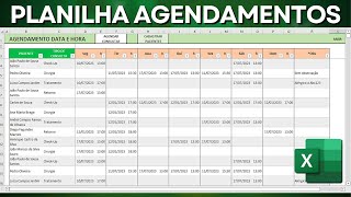 Planilha de Agendamento de Consultas de Pacientes e Clientes  Baixar Grátis [upl. by Eylrahc]