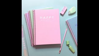 Caderno Colegial Happy [upl. by Shea]