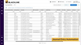 BlackLine  journal entry management  Demo [upl. by Ttenna985]