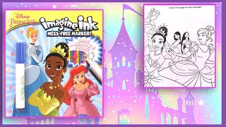 Princesses Disney Livre dActivités et Coloriage  Disney Princess Imagine Ink [upl. by Eihtur]