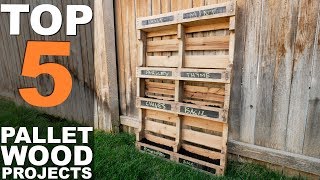 5 TOP PALLET WOOD PROJECTS [upl. by Katherine786]