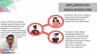 ANALISIS KASUS MANAJEMEN ASN DAN SMART ASN  LATSAR CPNS KEMENTERIAN PERHUBUNGAN 2022 [upl. by Citron]