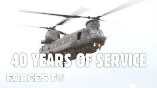 🚁 40 Years Of RAF Chinook Operations  Forces TV [upl. by Layney]