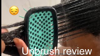 Honest review  viral detangling brush  4c hair [upl. by Adnorahc]