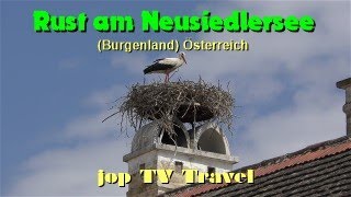 Rundgang durch den kleinen Ort Rust am Neusiedlersee Burgenland Österreich jop TV Travel [upl. by Oaht]