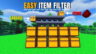 ✅How to Make an Item FILTER Minecraft Bedrock  Java 121X [upl. by Aikan]