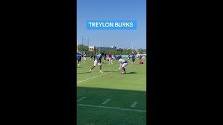 Treylon Burks is looking 💪💪💪 at Tennessee Titans training camp…👀 Arkansas Razorbacks NFL [upl. by Ecirtnas]