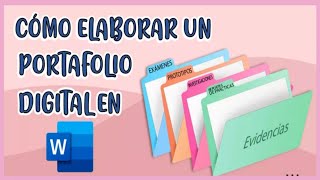 💻📂COMO HACER UN PORTAFOLIO DIGITAL EN WORD SUPER FÁCIL [upl. by Joacimah]