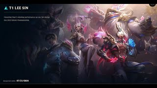 T1 LEE SIN SKIN SPOTLIGHT08032024 [upl. by Anaujal]