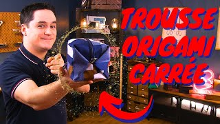 Tuto Couture  la Trousse Origami Carrée [upl. by Thormora]