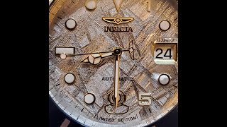 Invicta 15th Anniversary Automatic Meteorite Grand Diver [upl. by Blalock906]