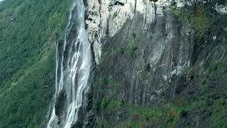 Norway  world natural heritage Geirangerfjord Pt01 Seven Sisters Waterfall [upl. by Ananna]