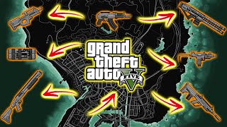 GTA V  All Secret and Rare Weapon Locations Rail Gun Sniper Rifle amp more [upl. by Ahsoem]