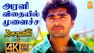 Arali Vidhaiyil  4K Video Song  அரளி விதையில்  Kovil  Simbu  Sonia Agarwal  Harris Jayaraj [upl. by Ydnac]