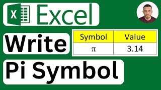 How to Write Pi Symbol in Excel  Easy to Follow [upl. by Ahselrac]