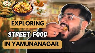 Exploring varieties of street food in Yamunanagar ♥️… yamunanagar gopalchaudharyvlogs [upl. by Alletniuq260]