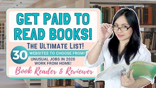 30 Ways to Earn for Book Lovers  Book Reader and Reviewer Online Jobs [upl. by Votaw516]