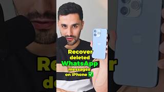 Recover Deleted WhatsApp Messages on iPhone 📲 from iCloud [upl. by Nedarb]