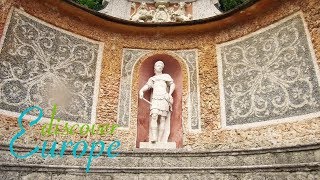 Hellbrunn palace park and trick fountains  Austria [upl. by Qifahs281]