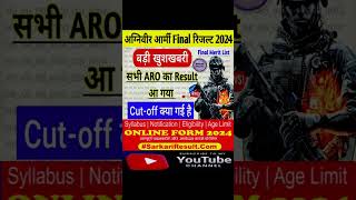 🔥 Indian Army Final Result 2024  Agniveer Army Final Merit List 2024  ✅Army Agniveer Result 2024 [upl. by Ramyaj131]