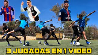 TOP 3 REGATES de MESSI CR7 y NEYMAR para LEVARTE a tu RIVAL 💯⚽️ TUTORIAL de FÚTBOL PASÓ a PASO [upl. by Colburn822]