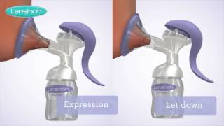 Lansinoh Manual Breast Pump  How to Use [upl. by Aleina]