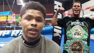 Shakur Stevenson Reacts to Devin Haney BREAKING Floyd Mayweather Compubox vs Regis Prograis [upl. by Kanor]