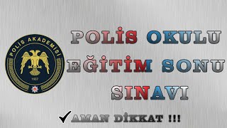 Eğitim Sonu Sınavı Nedir Polis Okullarında Yapılan [upl. by Auohp]