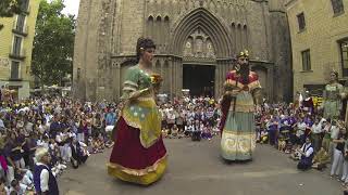 Gegants de Santa Maria del Mar  Festes Quinquennals dels Gegants del Pi 1362015 [upl. by Schnorr]