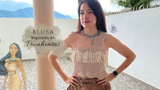 BLUSA POCAHONTAS  Aprende la puntada Espiga Marcada [upl. by Htrag]