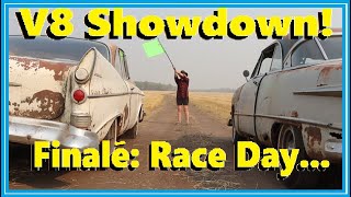 V8 Showdown WinnerTakeAll Drag Race 1951 Ford Flathead vs 1958 Studebaker Champion [upl. by Clute]